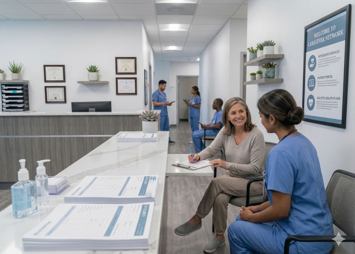 Healthcare professional consulting with compassion and confidence